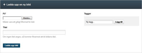 ladda upp bild till videoplattformen
