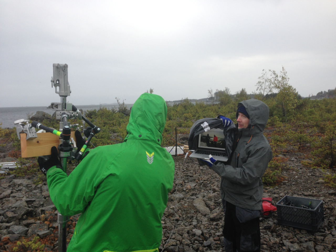 Live streaming in the rain