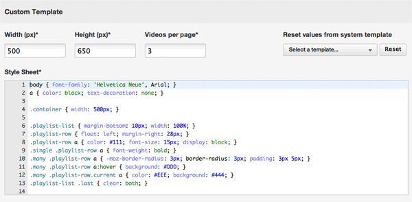 Customizing an archive player with CSS - Streamio