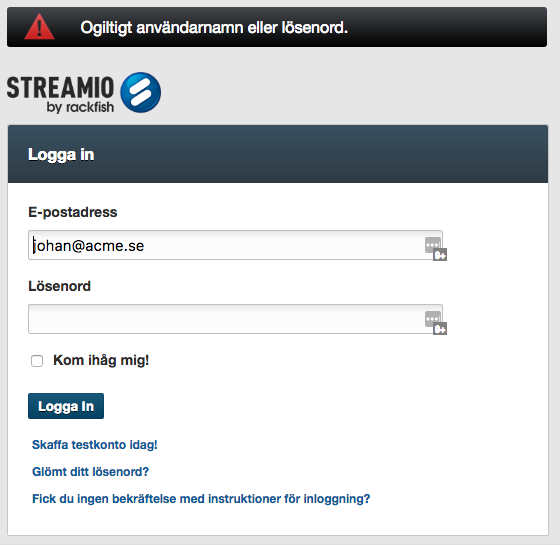 Logga-in-på-Streamio