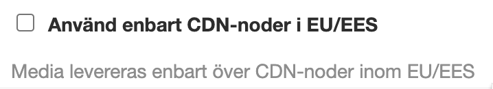 Only use CDN-nodes in EU/EES