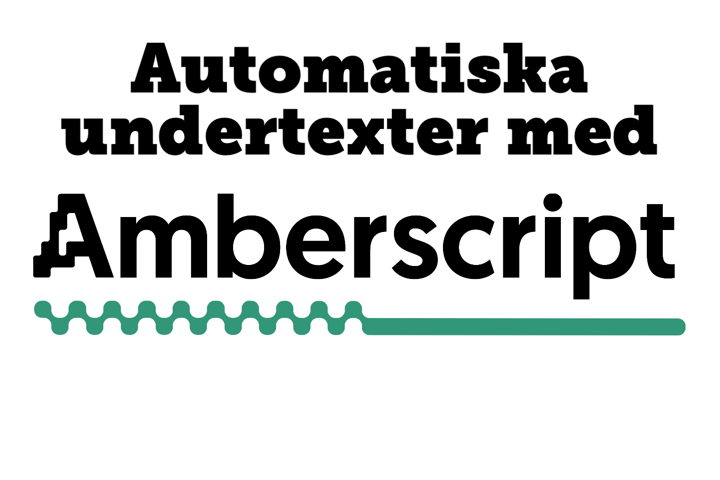 Automatisk textning med Amberscript