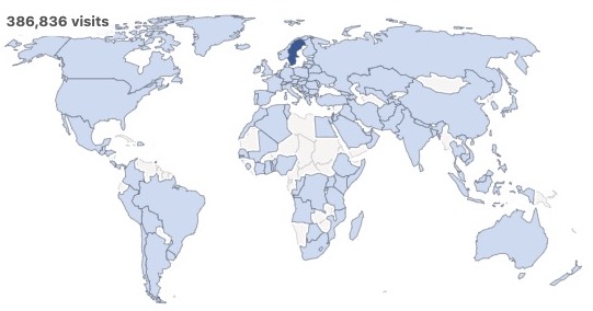 Karta över videospelningar