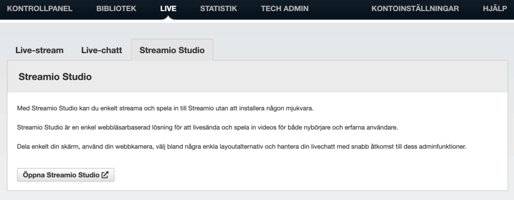Vi presenterar Streamio Studio 2 starta Streamio Studio